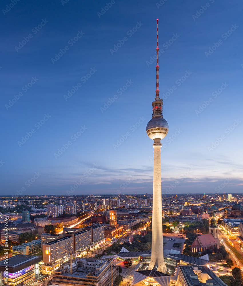 柏林电视塔上的德国柏林