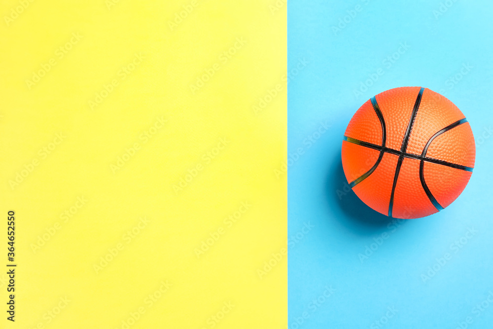 彩色背景篮球比赛用球