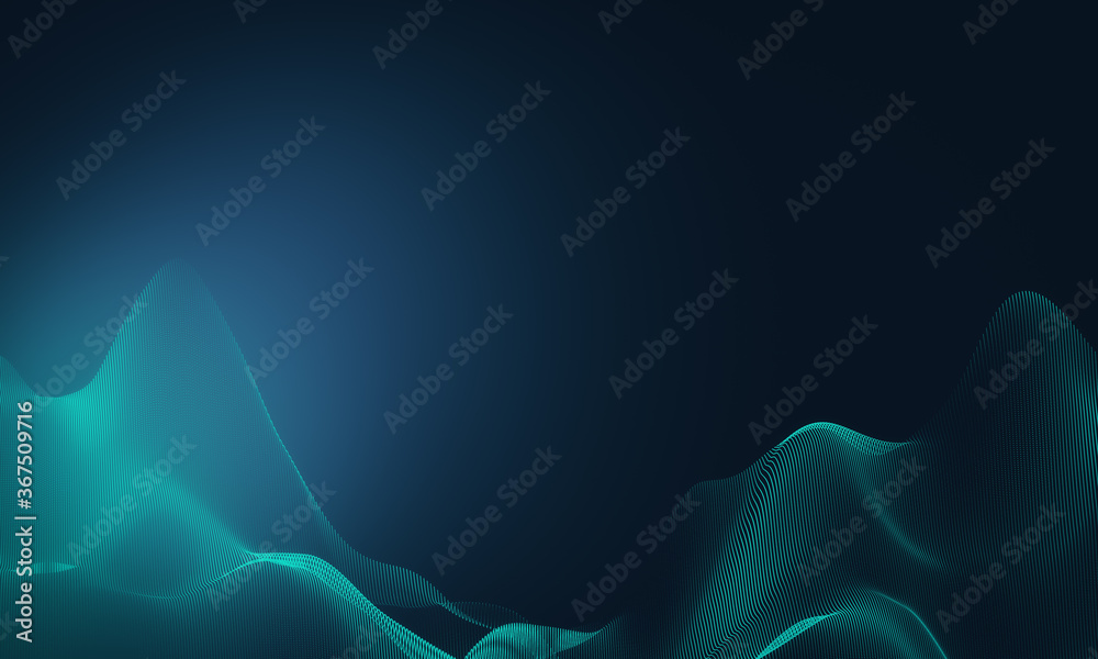 Abstract digital wave background.