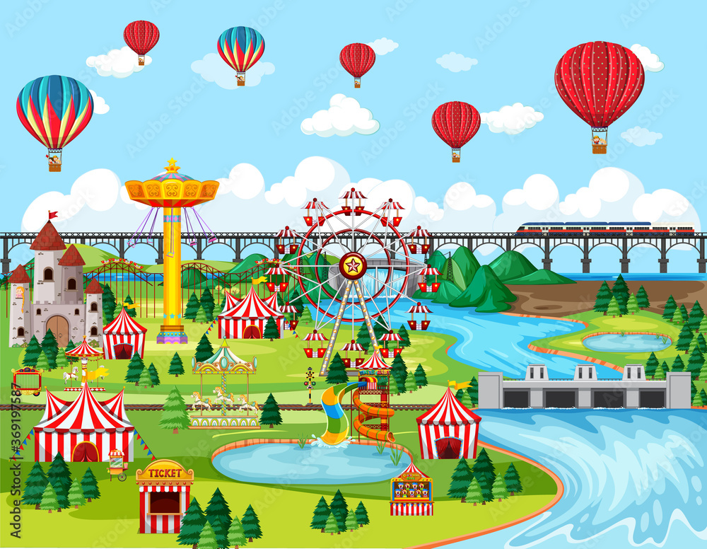 气球景观主题游乐园节