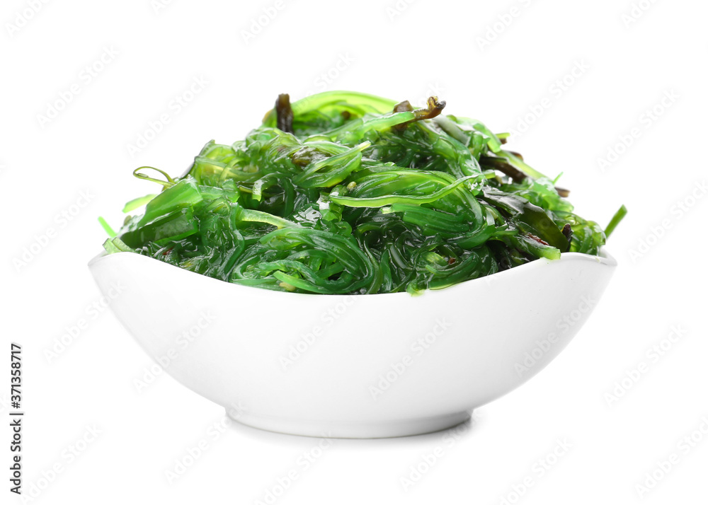 白底美味海藻沙拉碗