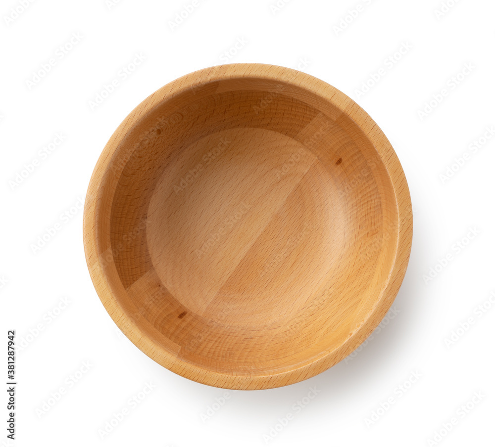 白底木碗