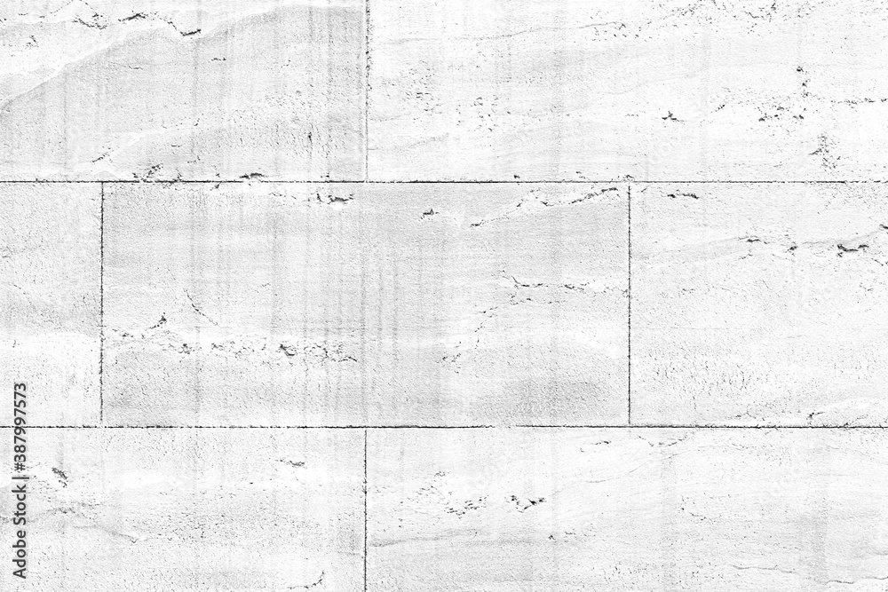 白色花岗岩建筑外墙瓷砖墙面图案和无缝背景，白色石砖墙面b
