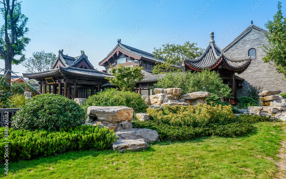 Chinese classical garden courtyard architecture landscape