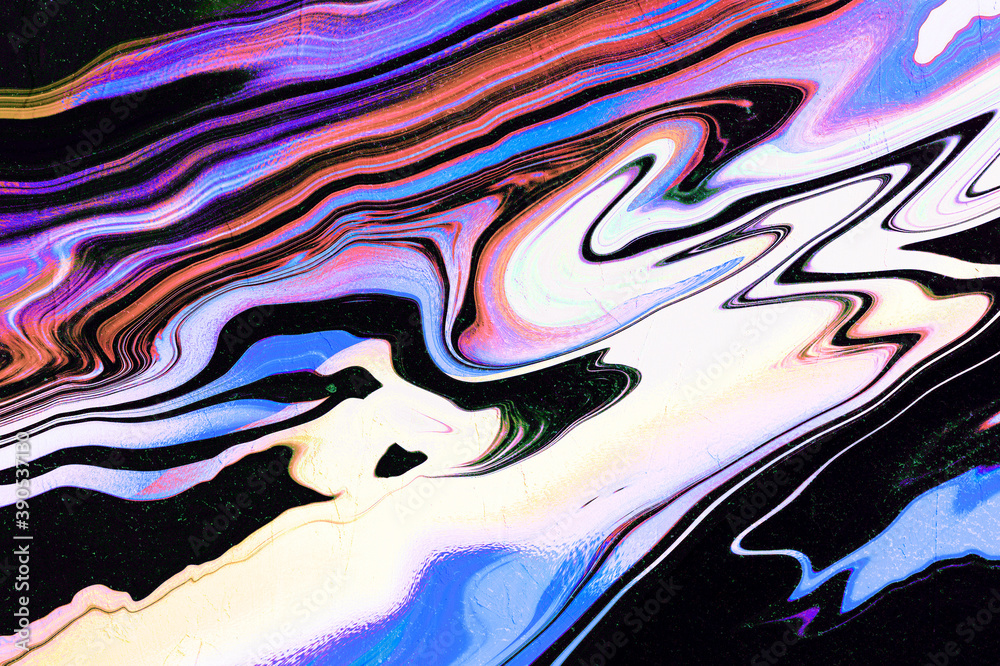 Vibrant colorful fluid art background