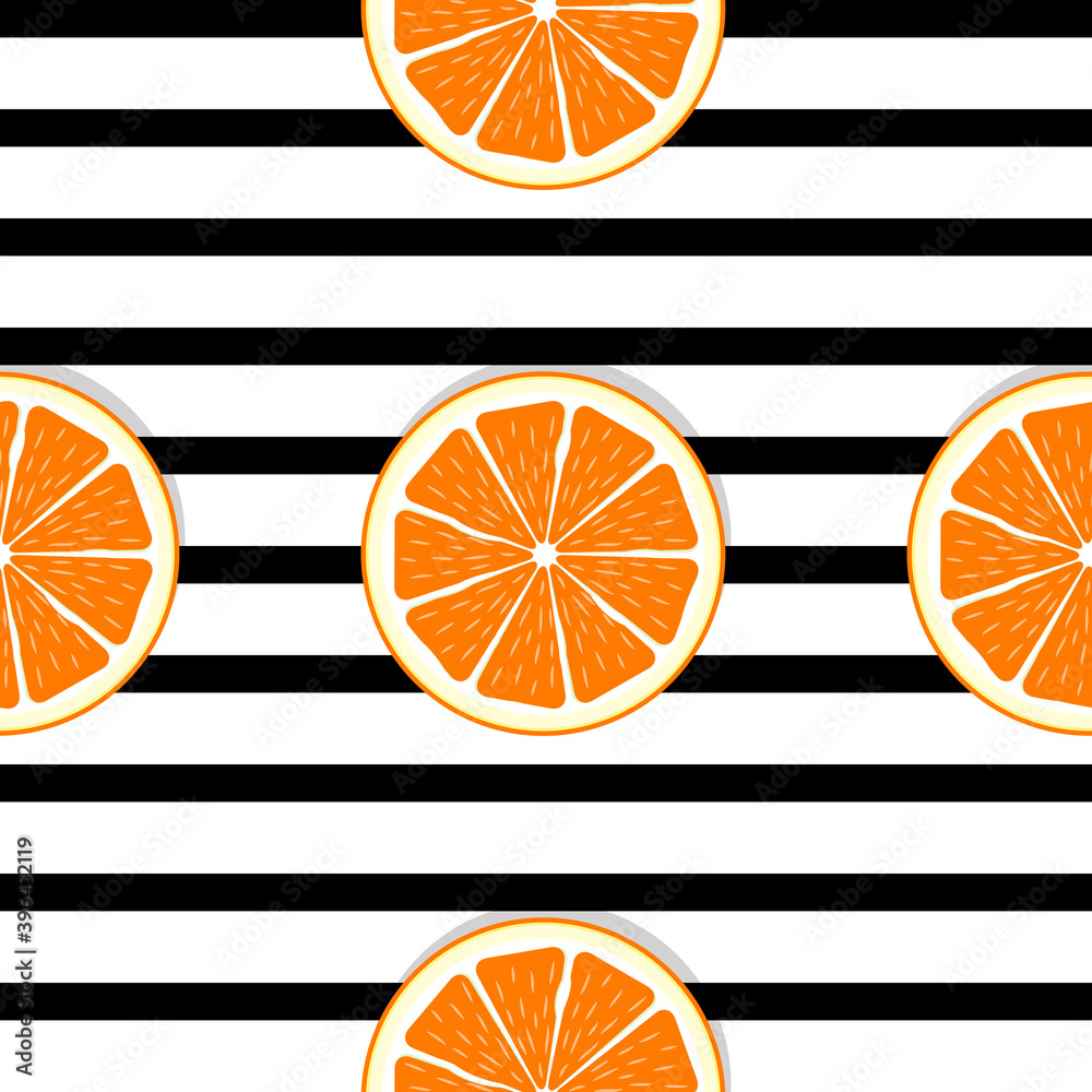 抽象橙色无缝图案背景矢量插图