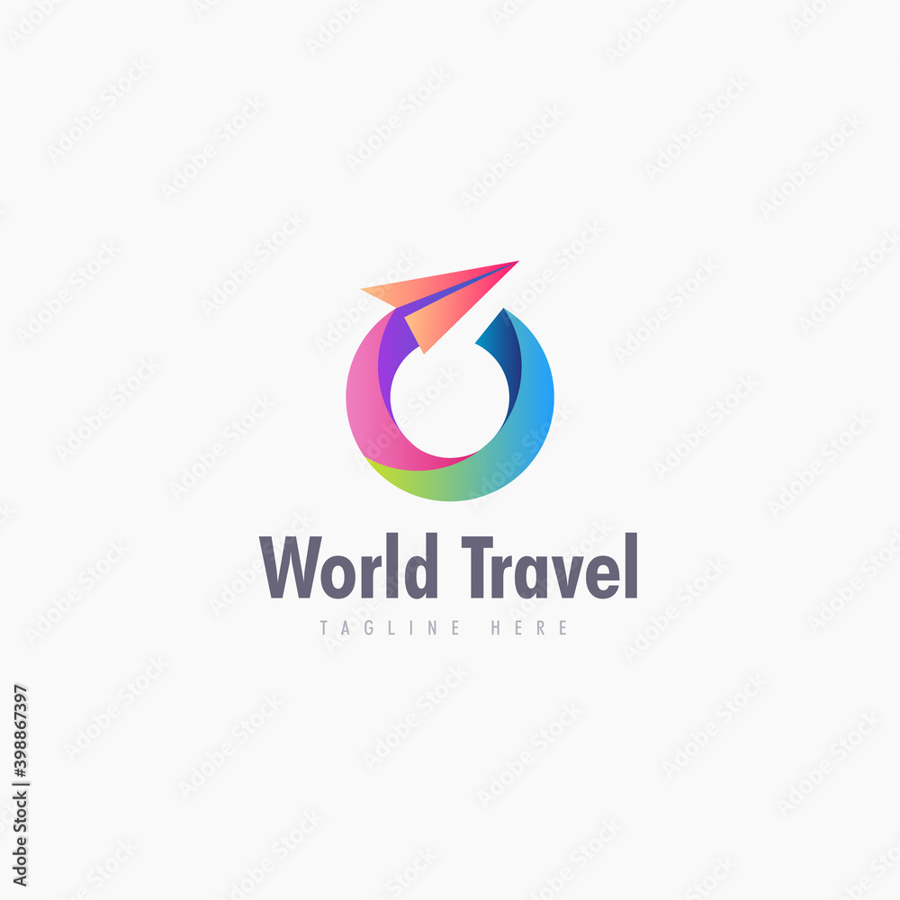 世界旅游标志图标设计理念