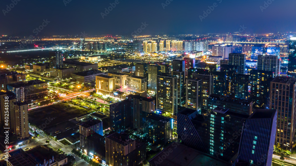 宁波金融区夜景