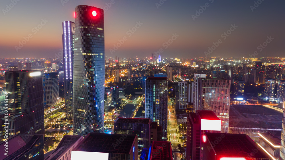 宁波金融区夜景