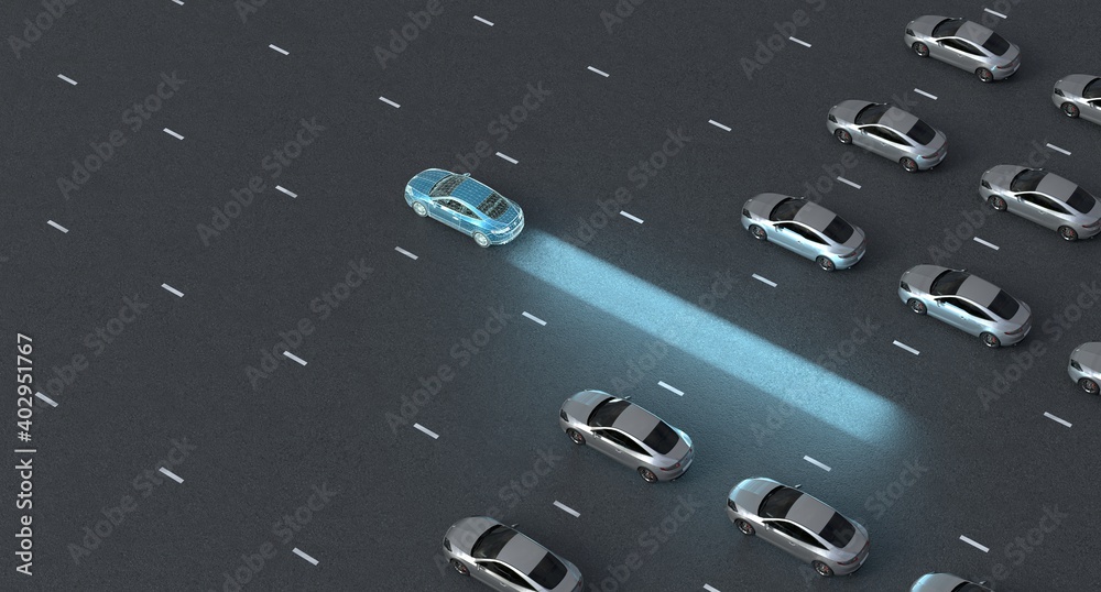 Autonomous Driverless Self Driving Vehicle With Lidar Technology