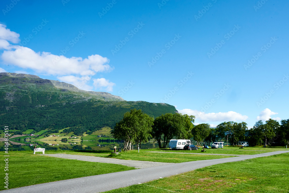 Sehr schöner Campingplatz mitten in der Natur in Skandinavien Urlaub