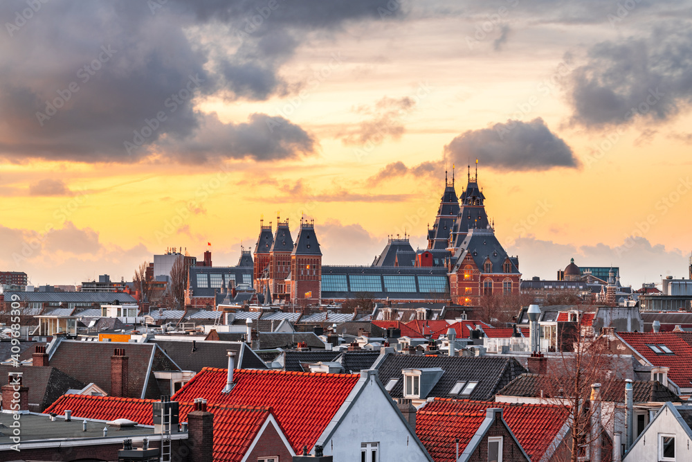 荷兰阿姆斯特丹屋顶景观