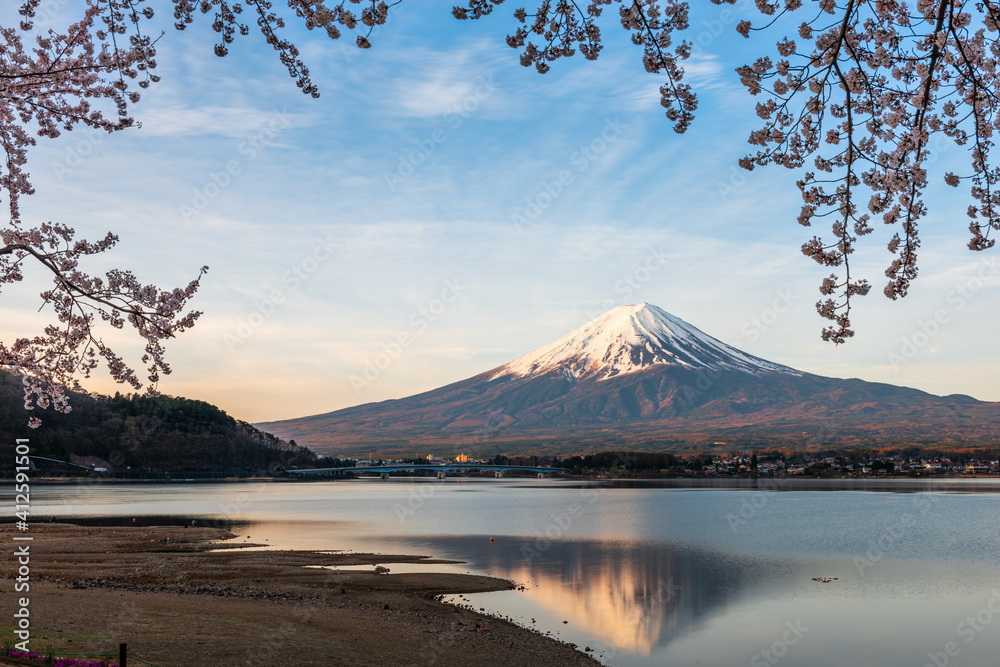 日本富士山，河口湖