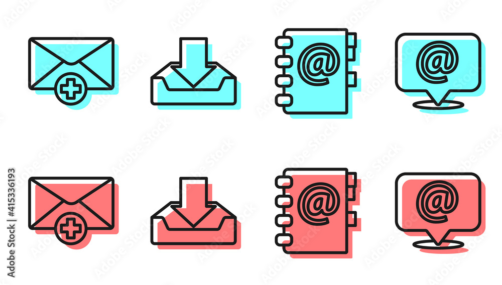 设置行通讯簿，接收消息概念，下载收件箱和语音气泡上的邮件和电子邮件