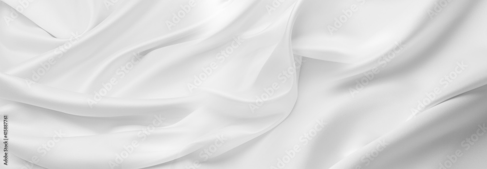 白色丝绸面料线