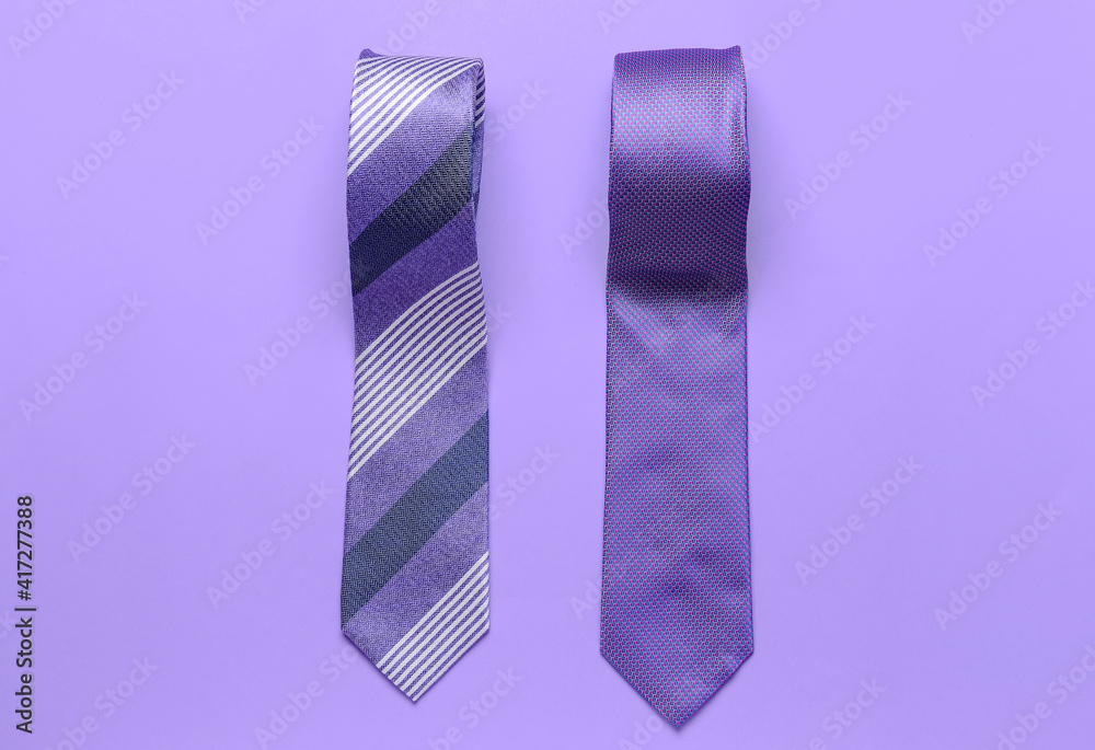 彩色背景时尚领带