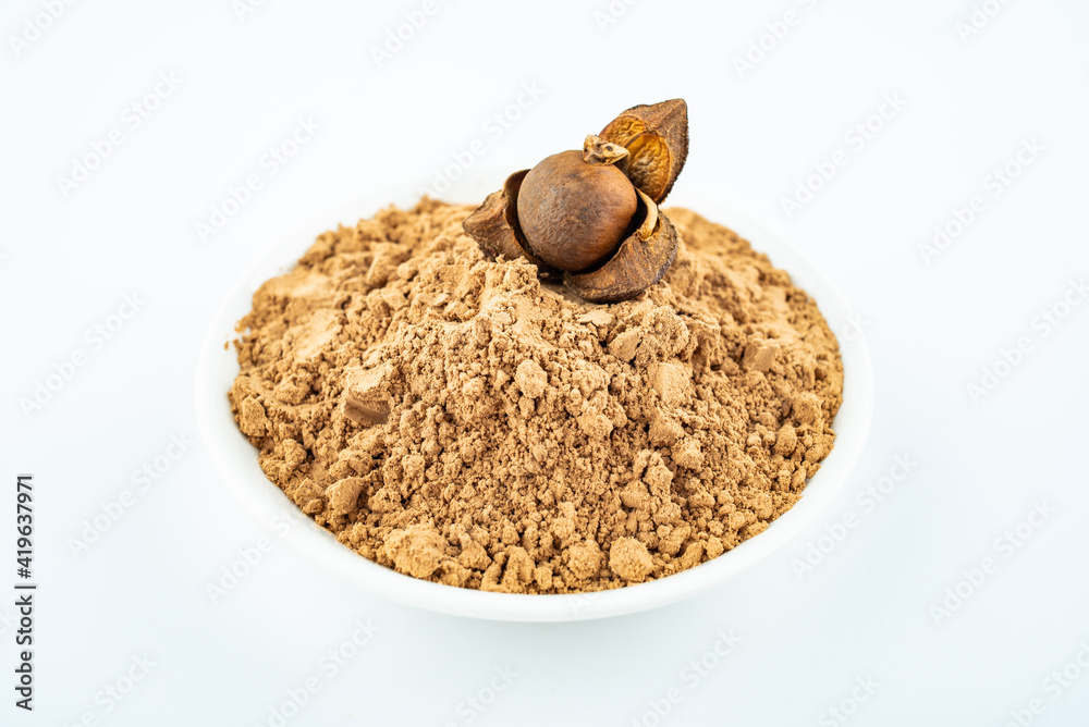 白底米糠粉和山茶籽