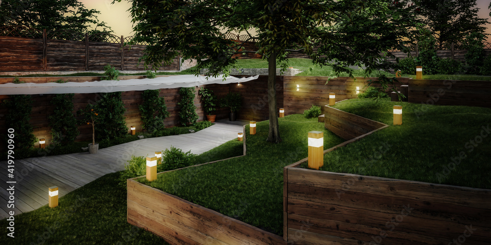 空花园餐厅区域-全景三维可视化