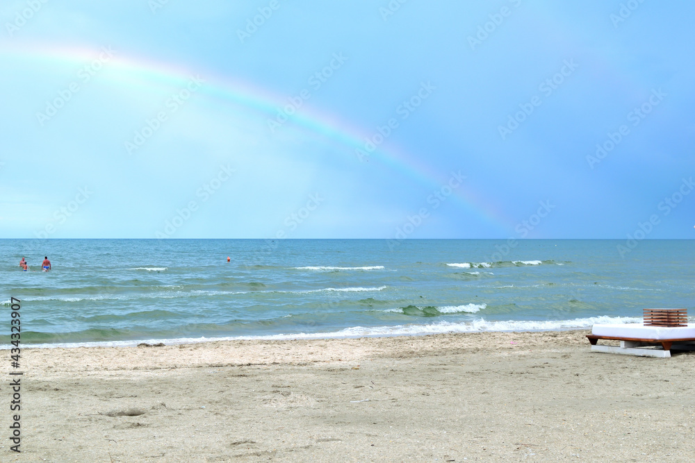 海上彩虹-Navodari，Constanta，Dobrudja，罗马尼亚，欧洲，黑海