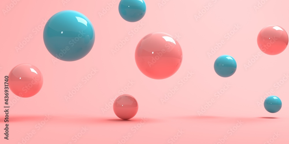 抽象球体的3D渲染