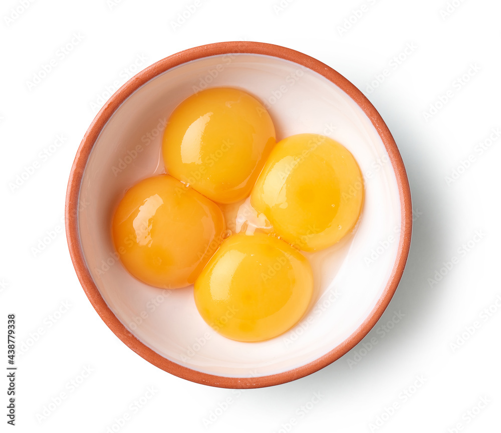 bowl of egg yolks