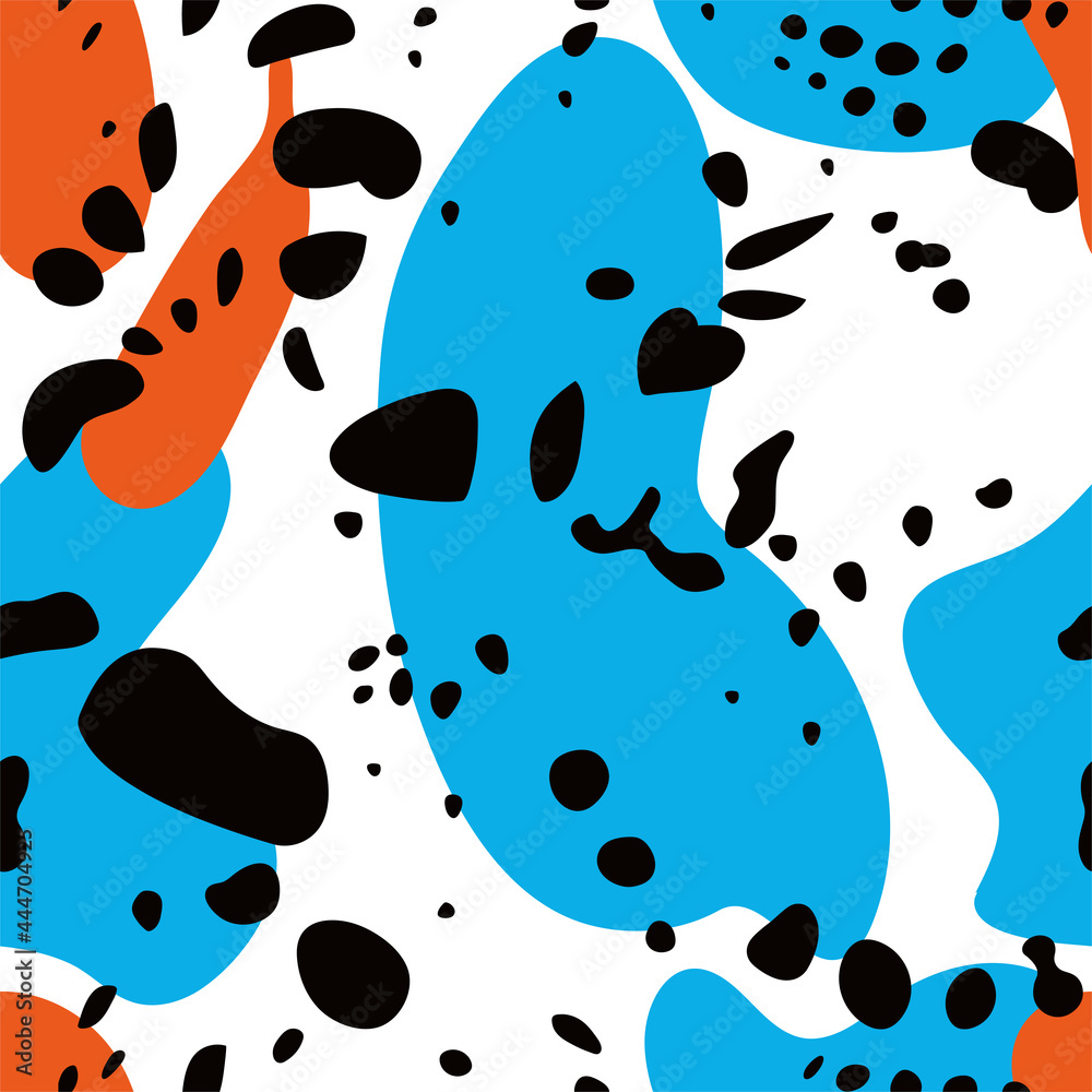 矢量动物印花。豹纹无缝图案用于纺织品、包装和网页背景。