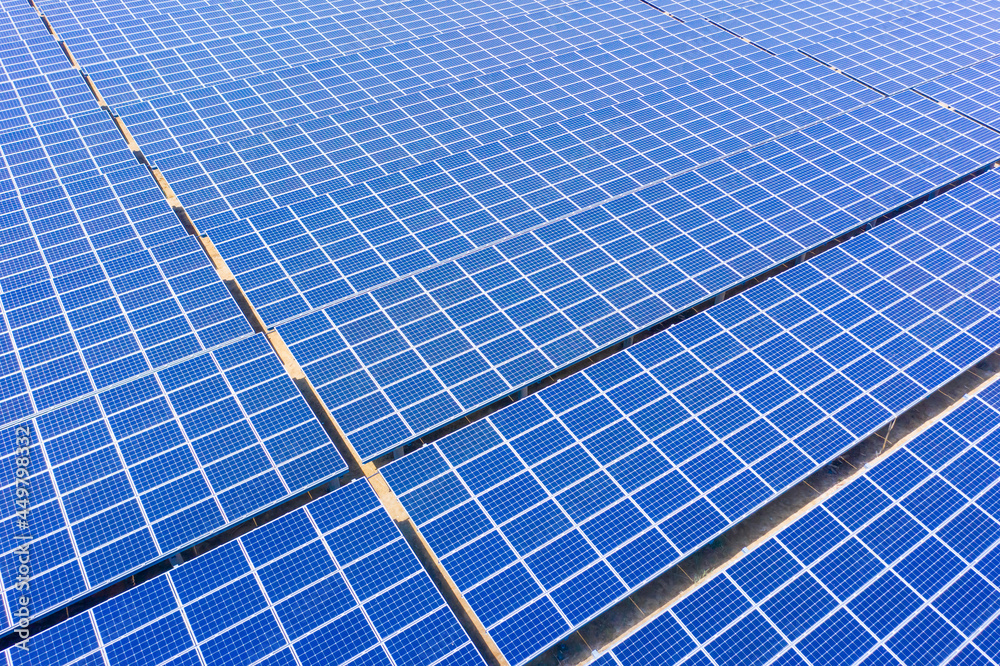 太阳能电池板俯视图