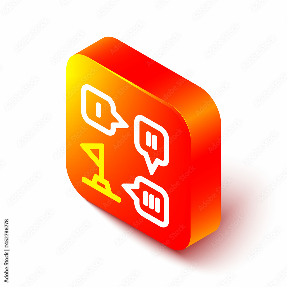 Isometric line Planning strategy concept icon isolated on white background. Formation and tactic. Or