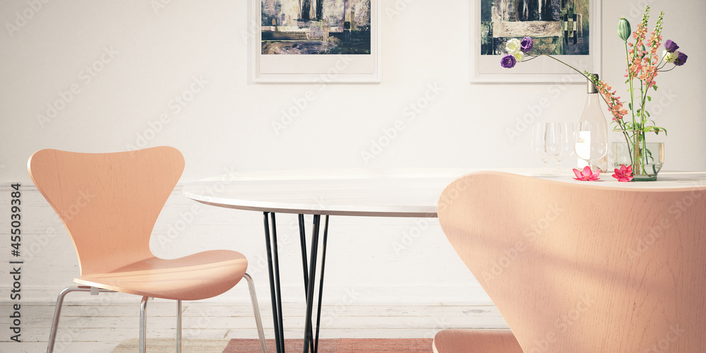 餐厅家具设计-全景3D可视化