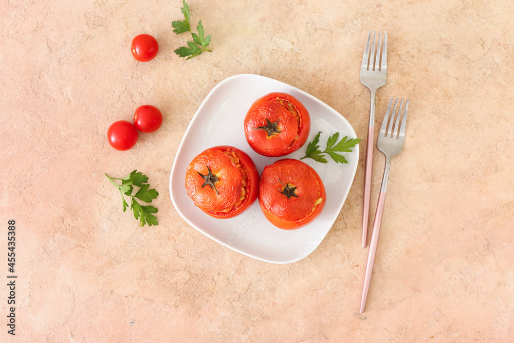 以美味的填充番茄为背景的作文
