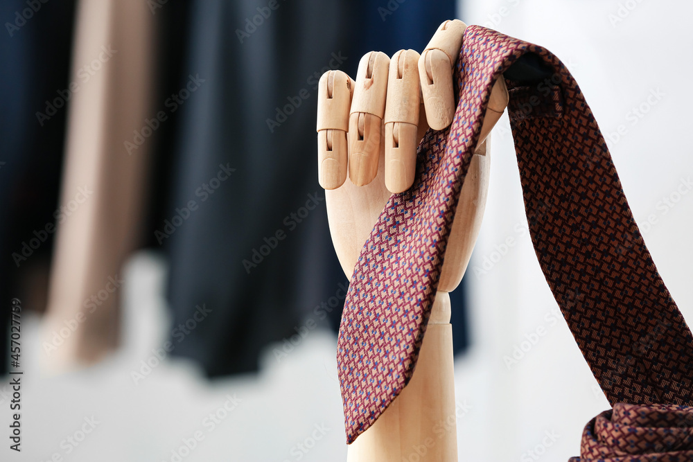 木手配时尚领带，特写