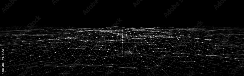 Internet Communication Big data, Technology Background. Network connection concept. 3d rendering