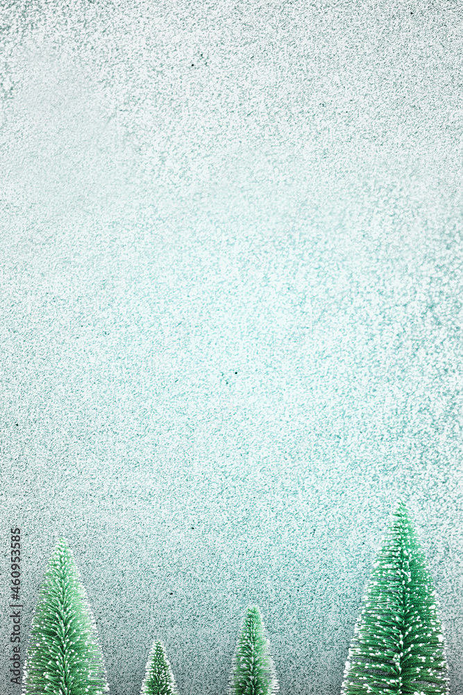 白色下雪圣诞背景插图