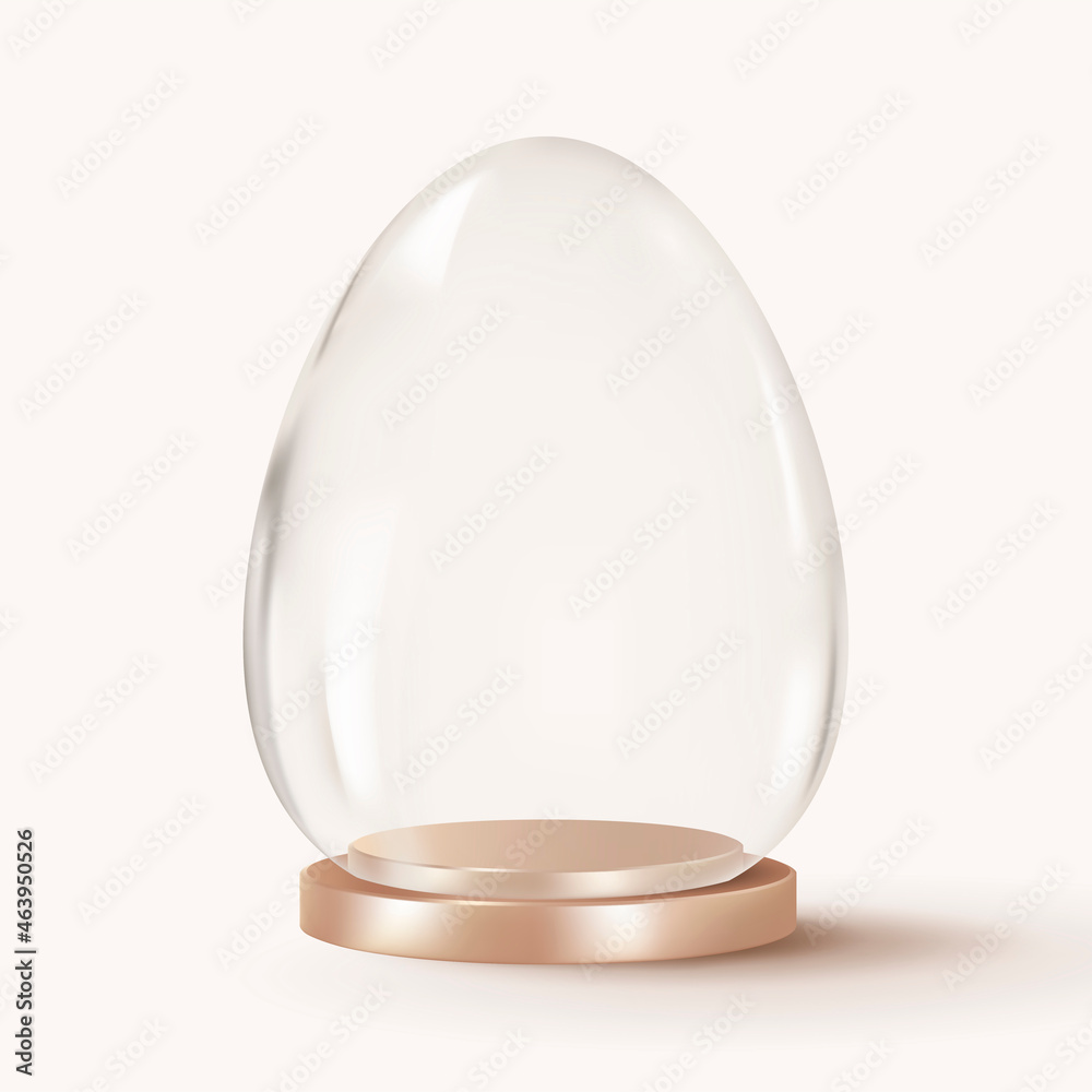 Easter egg product backdrop in 3D glass