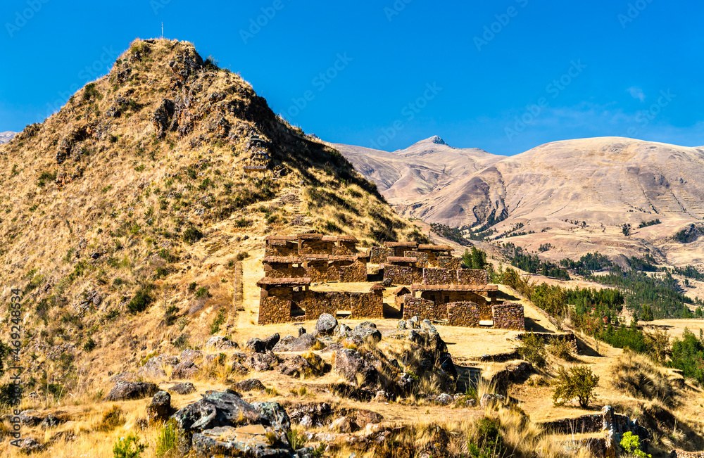Machu Pitumarca, an ancient Incan town in the Cusco region of Peru