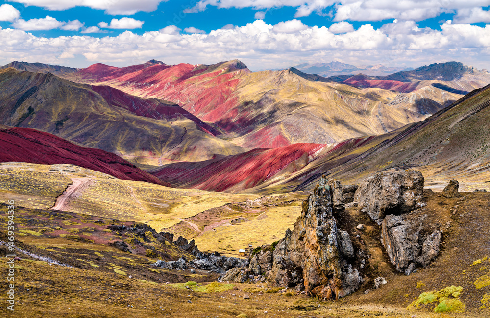 秘鲁库斯科附近的帕尔科约彩虹山脉