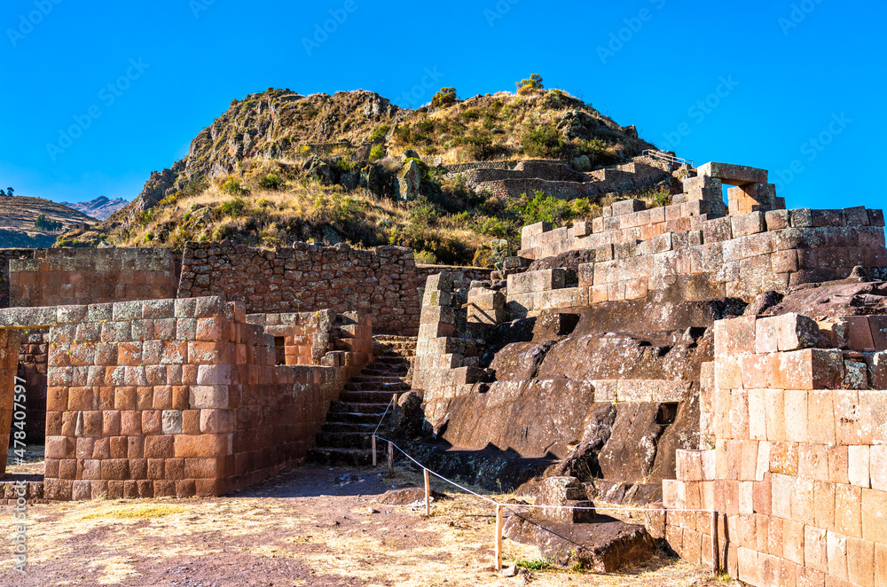 秘鲁印加人圣谷的比萨考古建筑群