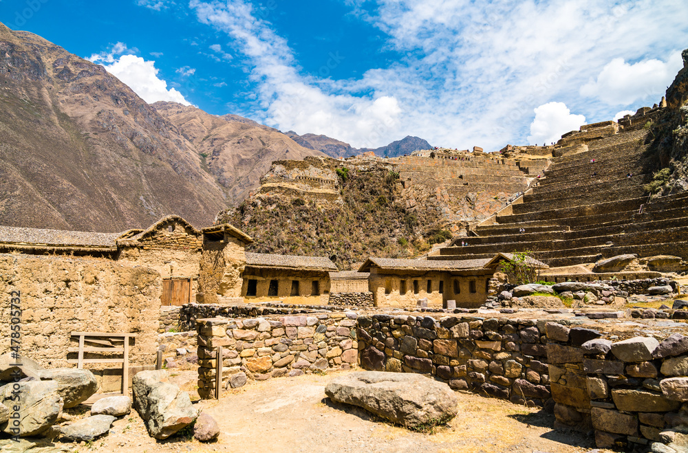 秘鲁圣谷Ollantaytambo印加考古遗址