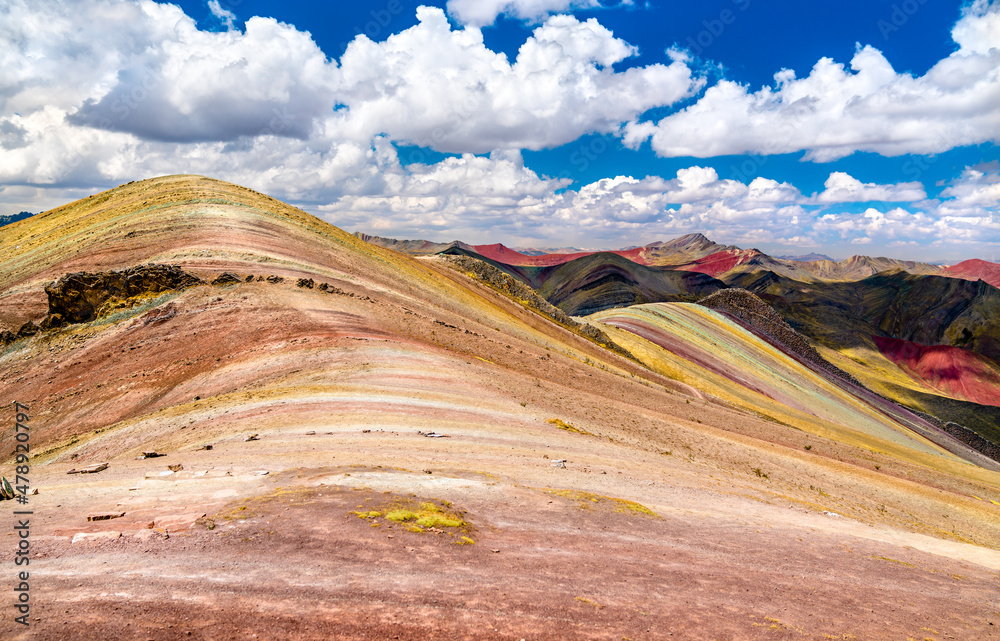 秘鲁库斯科附近的Palccoyo彩虹山脉