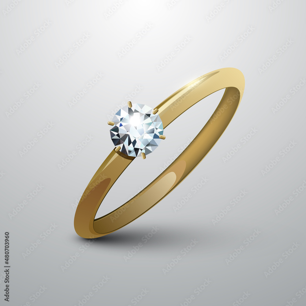 金色结婚戒指，背景朴素，光彩照人