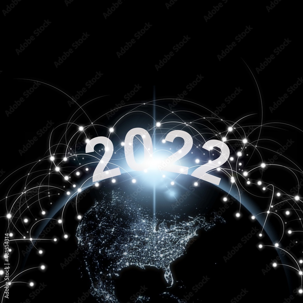 数字全球未来世界2022电信网络技术连接通信数据