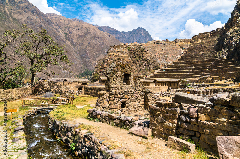 秘鲁圣谷Ollantaytambo印加考古遗址