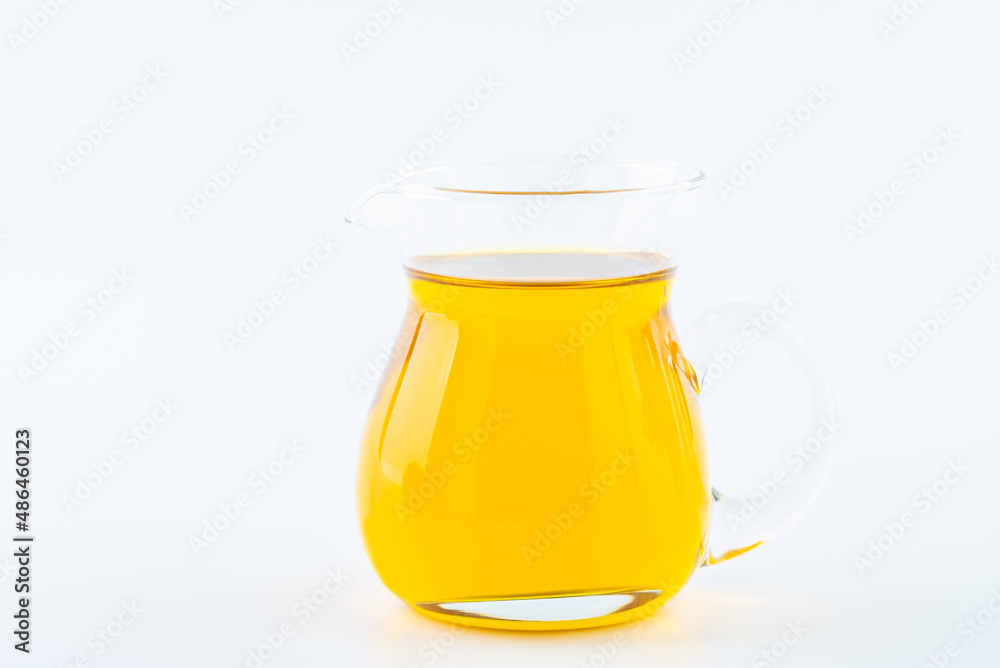 A bottle of golden camellia oil