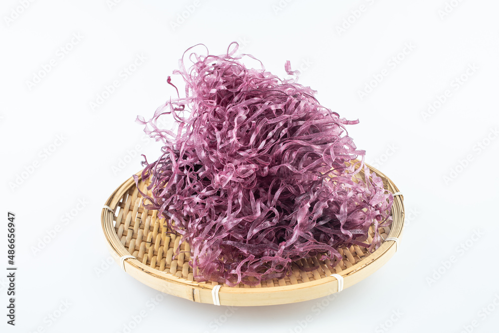 中国湖南特色美食紫薯粉丝