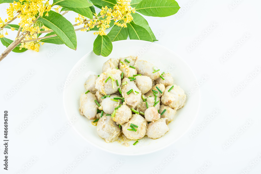 A plate of delicious osmanthus taro