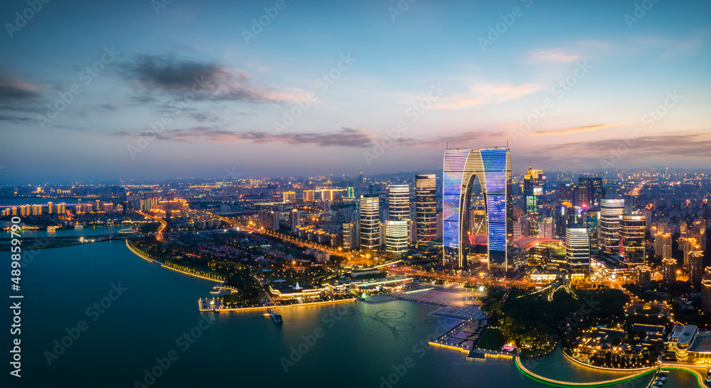 中国苏州城市航拍