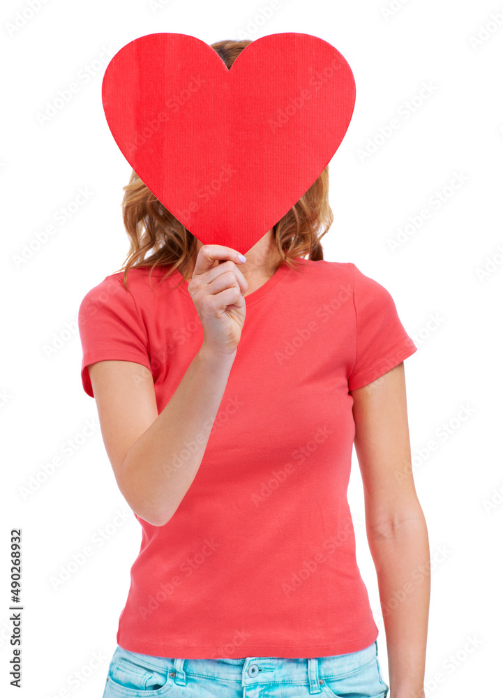 她能想到的只有爱。一个年轻的女人在她面前举着一个心形的标语牌。