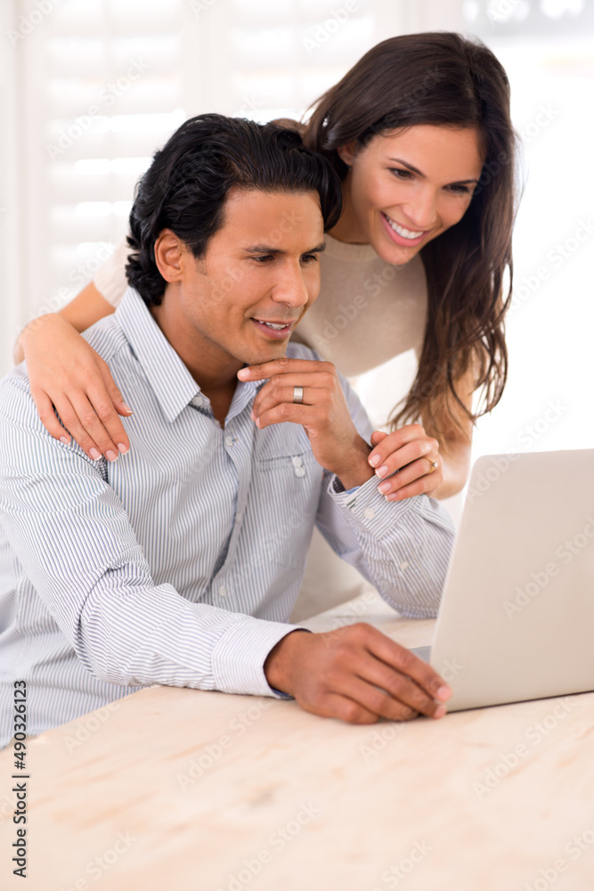 Look at this cute video I found on the web.... A husband and wife looking at something on a laptop s