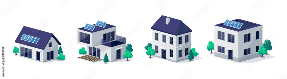 经典和现代家庭住宅住宅公寓楼。房地产。当代