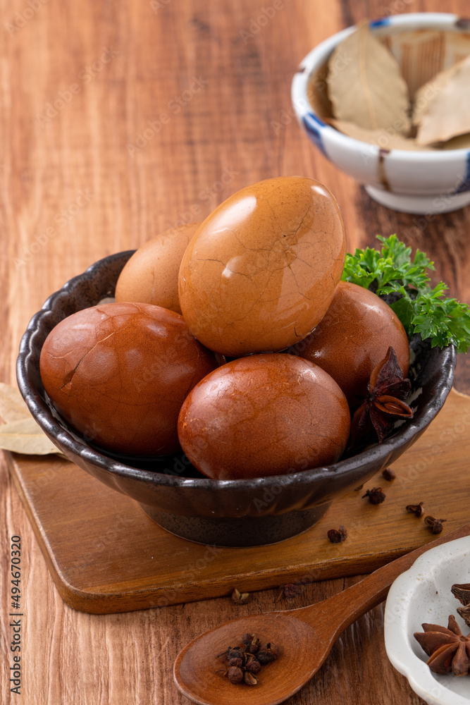 美味的台湾传统美食——茶蛋。
